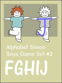 Alphabet Simon Says Capitals Set 2 FGHIJ