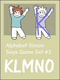 Alphabet Simon Says Set 3 KLMNO