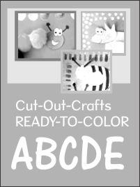 Cut out crafts set 1 READY TO COLOR